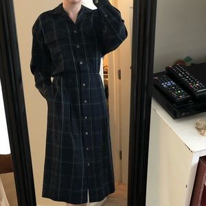 100% wool vintage Ralph Lauren plaid dress